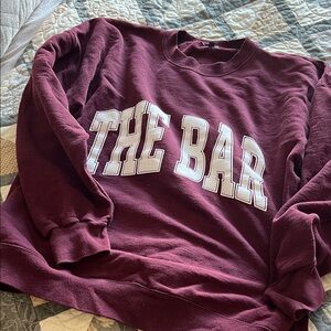 The bar burgundy sweatshirt